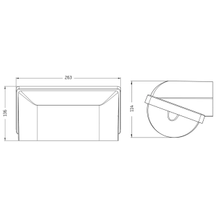 Ibiza 3CCT LED portiekarmatuur 5–10W | IP66 IK10